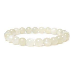 Natural Moonstone Stretch Bracelet  - The Stone of Peace & New Beginnings